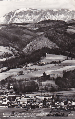 AK Waldheimat - Krieglach gegen Hohe Veitsch.