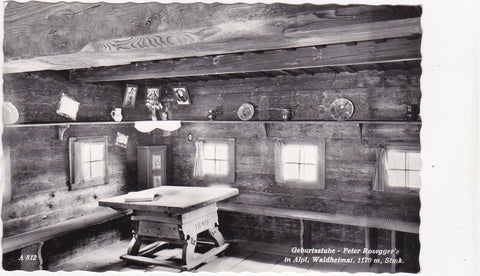AK Geburtsstube - Peter Rosegger's in Alpl, Waldheimat.