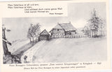 AK Peter Roseggers Geburtshaus, genannt Zum unteren Kluppenegger in Krieglach - Alpl (Dieses Bild hat Peter Rosegger in seiner Jugendzeit selbst gezeichnet)