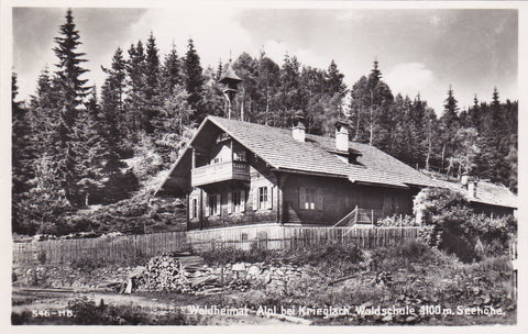 AK Waldheimat Alpl bei Krieglach. Waldschule. (1937-38)