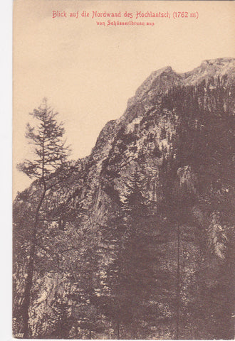 AK Blick auf die Nordwand des Hochlantsch von Schüsserlbrunn aus.