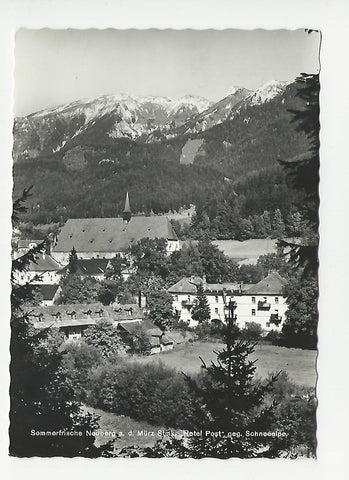 AK Neuberg an der Mürz. Hotel Post geg. Schneealpe.