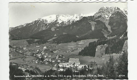 AK Neuberg a. d. Mürz gegen Schneealpe.