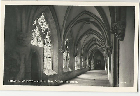 AK Stiftskirche Neuberg a. d. Mürz. Östlicher Kreuzgang.