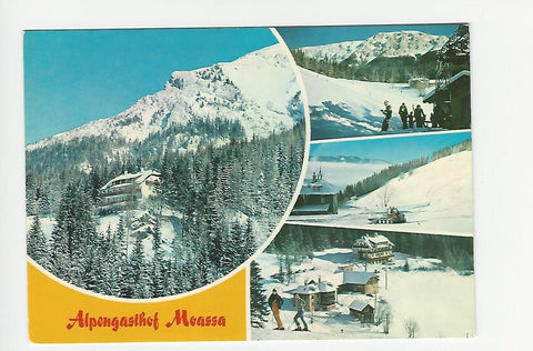 Werbe-AK Kapellen an der Mürz. Almgasthof Moassa. Stojen 16.