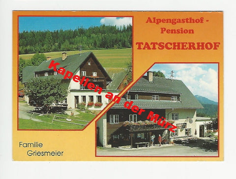 AK Kapellen an der Mürz. Tatscherhof. Gasthof und Pension Griesmeier.