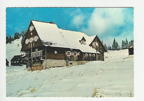 AK Alpenvereinshaus auf der Hinteralm (Schneealpe). Neuberg an der Mürz.