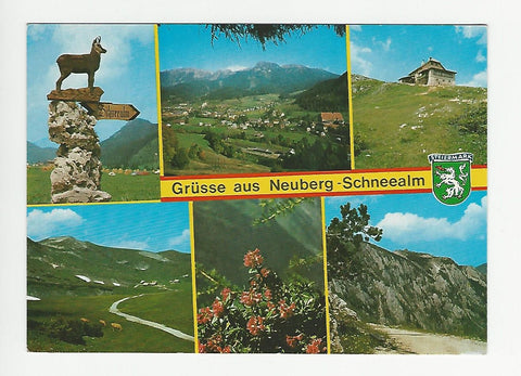 AK Grüsse aus Neuberg - Schneealm. (1992)