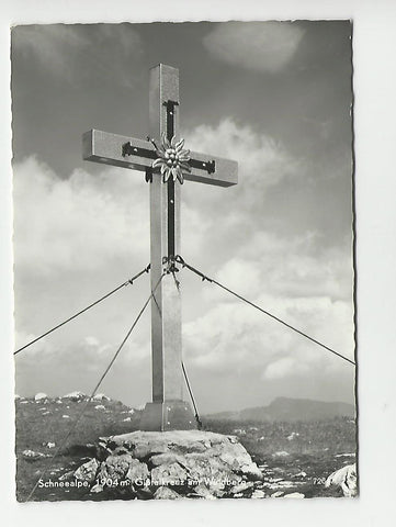 AK Schneealpe, Gipfelkreuz am Windberg. (1966)