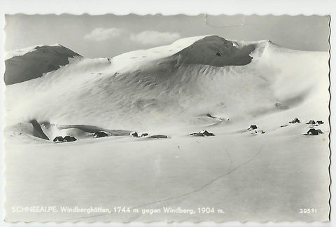 AK Schneealpe. Windberghütten gegen Windberg.
