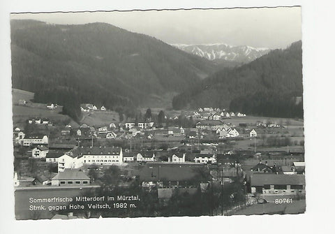 AK Mitterdorf im Mürztal gegen Hohe Veitsch. (1969)