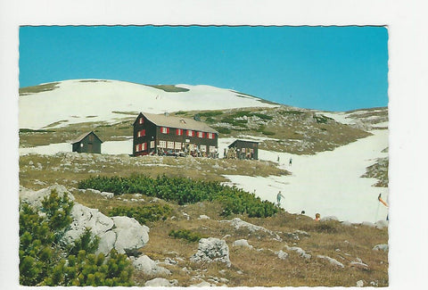 AK Graf-Meran-Haus gegen Gipfel der Hohen Veitsch.