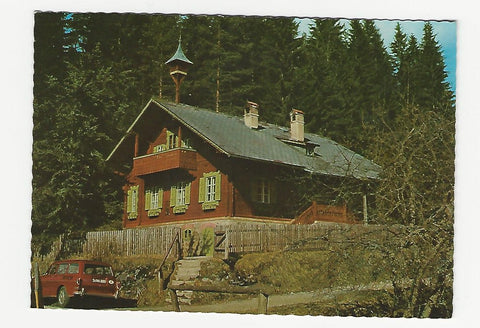AK Peter Roseggers Waldheimat. Waldschule. Alpl. Gelaufen mit Sonderstempel am 10.7.1983.