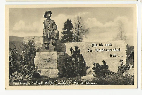 AK Peter Rosegger-Denkmal in Krieglach, Waldheimat.