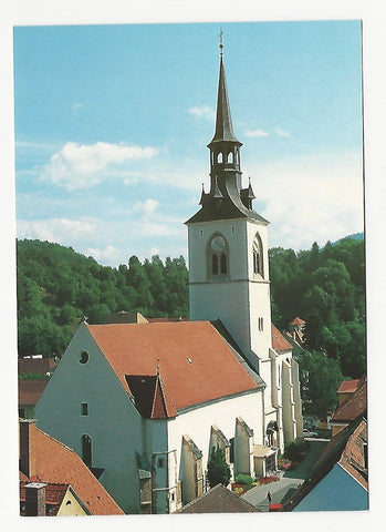AK Bruck/Mur. Stadtpfarrkirche Mariä Geburt.