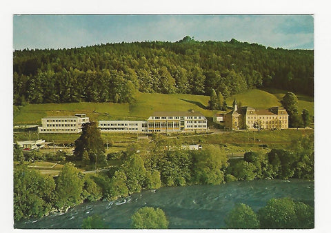 AK Bruck/Mur. Leobnerstraße 61. Pensionat der Kreuzschwestern, Fachschule für Damenkeidermacher, Bildungsanstalt für Kindergärtnerinnen und Übungskindergarten.