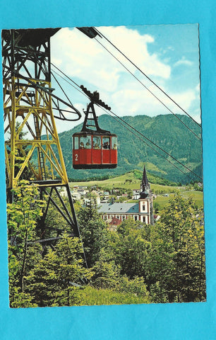 AK Mariazell mit Seilschwebebahn.