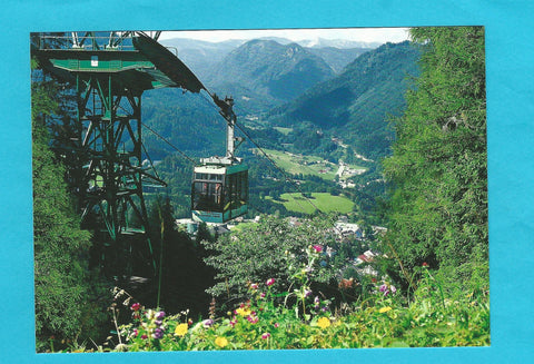 AK Mariazell mit Seilschwebebahn auf die Bürgeralpe.