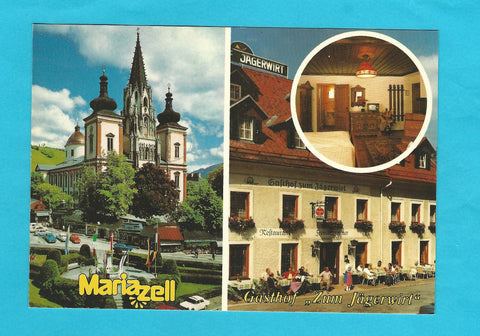 AK Mariazell. Gasthof Zum Jägerwirt. Familie Krcal. Hauptplatz 2.
