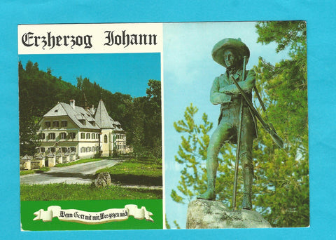 AK Schloß Brandhof bei Mariazell. Erzherzog Johann Denkmal in Mariazell.