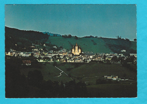 AK Mariazell bei Nacht.