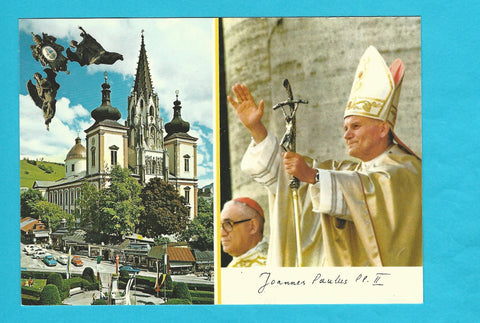 AK Basilika von Mariazell. Papst Johannes Paul II.