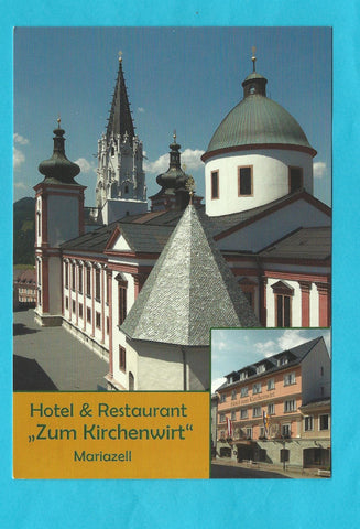 AK Mariazell. Hotel & Restaurant Zum Kirchenwirt. Wr. Neustädter Strasse 4.