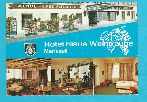 AK Mariazell. Restaurant Hotel Blaue Weintraube. Grazerstraße 8.