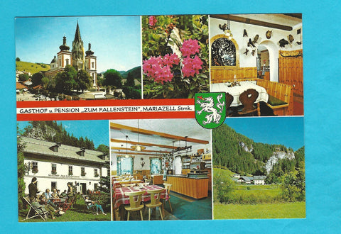 AK Fallenstein bei Mariazell. Gasthof und Pension Zum Fallenstein. Fam. Strominger.