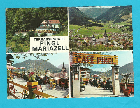 AK Mariazell. Terrassen-Cafe Pingl.
