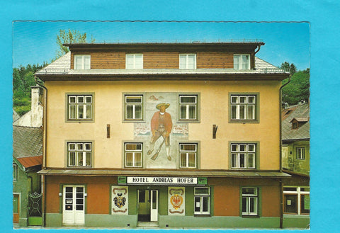 AK Mariazell. Hotel Andreas Hofer. Besitzer: J. Pirker. Wiener Straße 32.