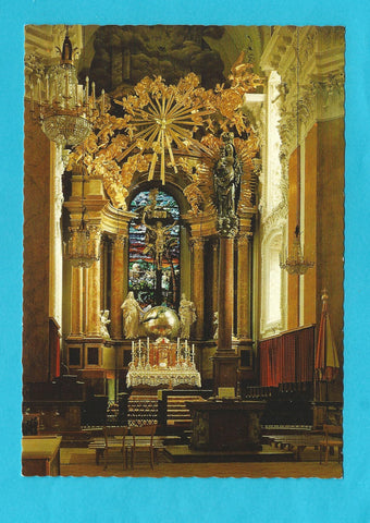 AK Basilika Mariazell. Hochaltar und Mariensäule.