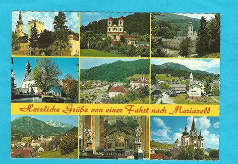 AK Herzliche Grüße von einer Fahrt nach Mariazell.