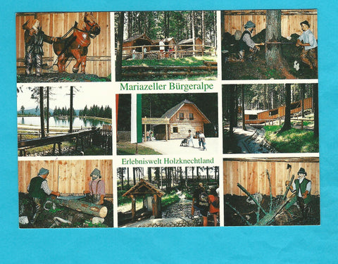 AK Mariazell. Mariazeller Bürgeralpe. Erlebniswelt Holzknechtland.