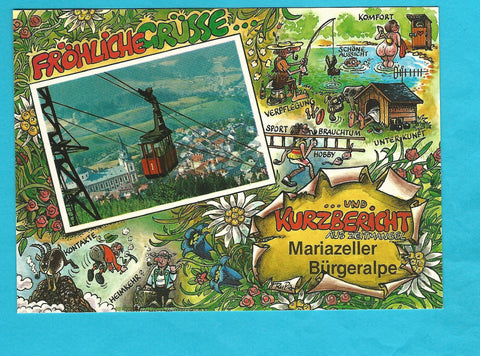 AK Mariazeller Bürgeralpe. Fröhliche Grüsse ....und Kurzbericht aus Zeitmangel.