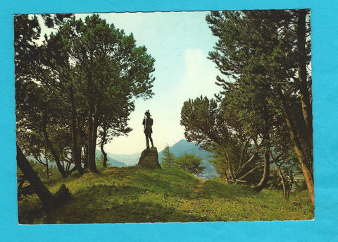 AK Mariazell. Erzherzog Johann Denkmal am Vogelbühel.