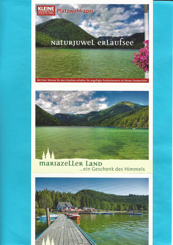Ansichtskartenheft Naturjuwel Erlaufsee. Kleine Zeitung Platzwahl 2011.
