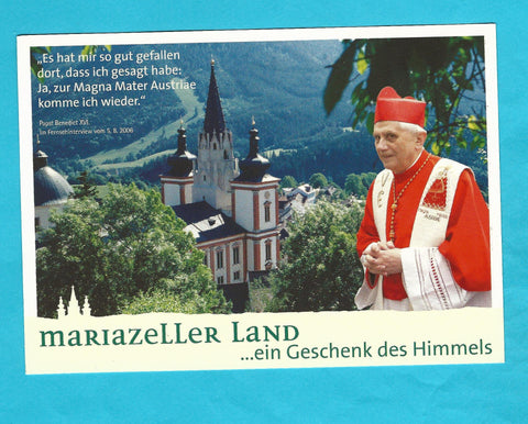 AK Mariazeller Land. Papst Benedict XVI.