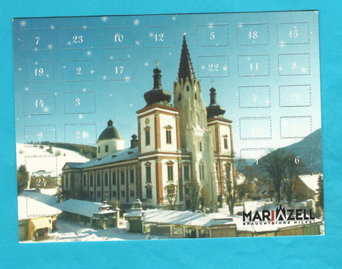 Mariazell. Adventkalender-Karte.
