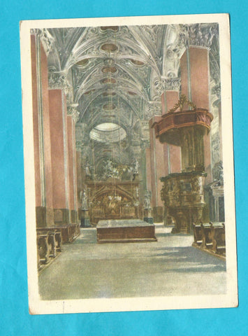 AK Mittelschiff der Gnadenkirche von Mariazell nach einem Aquarell von P. O. Hartmann.