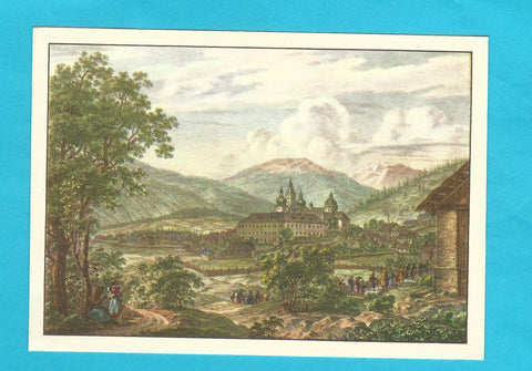 AK Mariazell vor 100 Jahren nach einer alten Lithographie.
