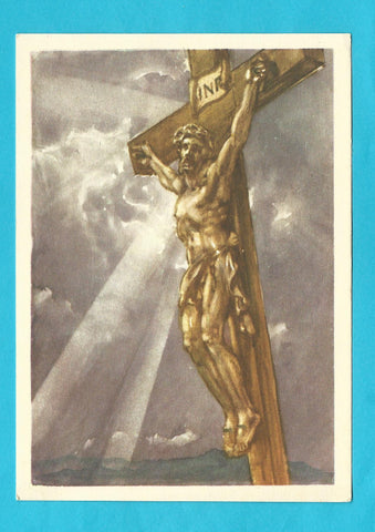 AK Großer Kruzifixus auf der Bürgeralpe nach einem Aquarell von Prof. Janesch.