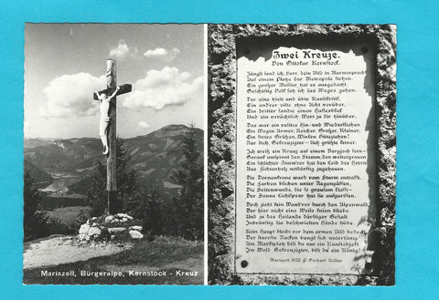 AK Mariazell, Bürgeralpe, Kernstock - Kreuz.