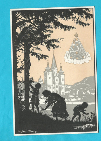 AK Mariazell. Künstlerkarte.