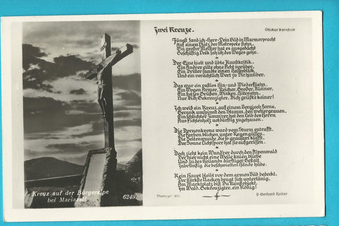 AK Kreuz auf der Bürgeralpe bei Mariazell. (1941)