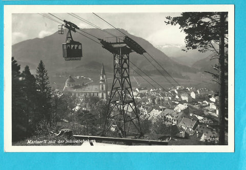 AK Mariazell mit der Schwebebahn. (1940)