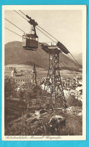 AK Seilschwebebahn Mariazell - Bürgeralpe. (1929)