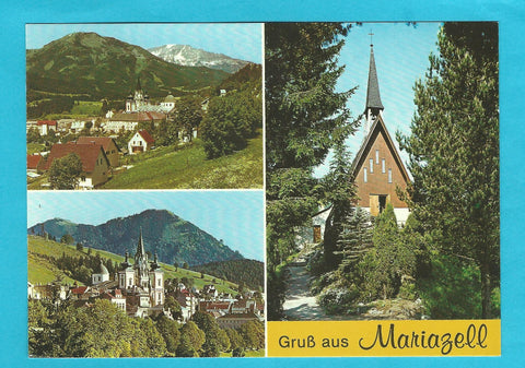 AK Gruß aus Mariazell. St. Josefs-Kirchlein Greith im Salzatal.