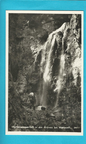 AK Marienwasserfall in der Grünau bei Mariazell. (1941)
