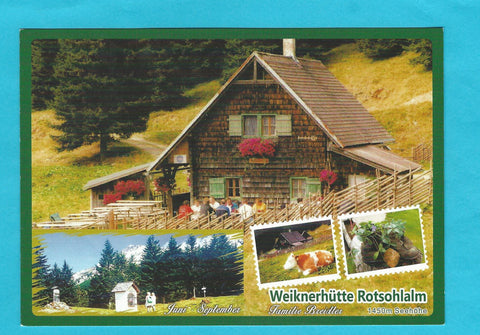 AK St. Lorenzen im Mürztal. Weiknerhütte Rotsohlalm. Familie Breidler. Mödersdorf 3.